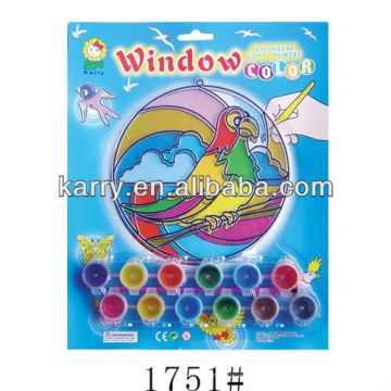 high quality funny Suncatcher paint set (bird) for kids passed ASTM D4236&EN71 testing standard